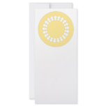 Yellow Round Wheel Graphic Design. Custom rack cards