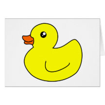 Yellow Rubber Duck Cards
