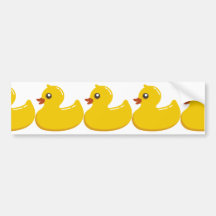 Yellow Rubber Duckie Bumper Sticker
