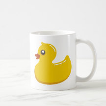 Yellow Rubber Duckie Graphic Art Coffee Mugs