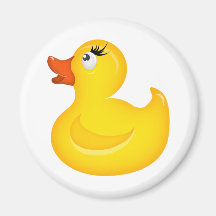 Yellow Rubber Duckies Refrigerator Magnet