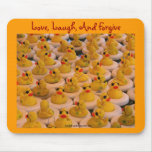 Yellow Rubber Ducks Motivational Quote Mousepad
