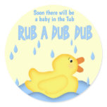 Yellow Rubber Ducky Rub A Dub Dub stickers