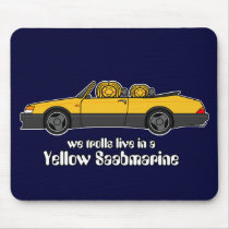 yellow saabmarine mousepad