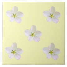 Yellow Sakura Ceramic Tile