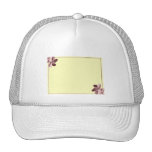 Yellow Sand and Pink Plumeria Mesh Hat