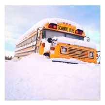 Yellow School Bus Personalized Invitation