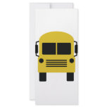 yellow school bus symbol rack cards