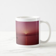 Yellow Sea Sunset ROK Coffee Mugs