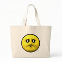 Yellow smiley blowing a kiss bags