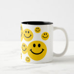 Yellow Smiley Face Coffee Mugs