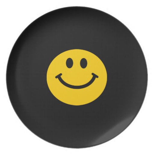 Yellow Smiley Face Dinner Plates Zazzle