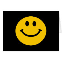 Yellow Smiley Face Greeting Card