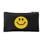 Yellow Smiley Face Makeup Bags