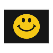 Yellow Smiley Face Post Cards