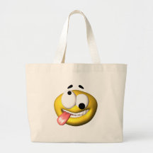 Yellow smiley that went nuts tote bag