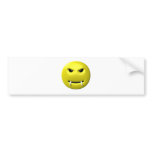 yellow smiley with fangs bumper stickers