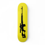 Yellow Sniper Rifle Skateboard