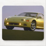 Yellow sport car - Mitshubishi mousepads