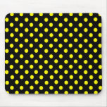 Yellow Spot Polka Dot Mousepad