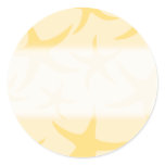 Yellow Starfish Pattern. Stickers