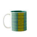 yellow stripe abstract mugs