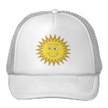 Yellow Summer Sun with a Happy Face. Hat