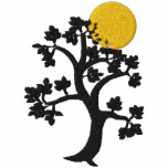 Yellow Sun and tree of life embroidered hoody embroidered shirts