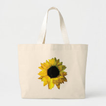 Yellow Sunflower Closeup Bags
