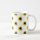 Yellow Sunflower Closeup Coffee Mugs