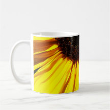 Yellow Sunflower Closeup Mugs