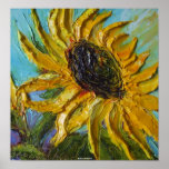 Yellow Sunflower Fine Art Poster