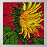 Yellow Sunflower Fine Art Poster