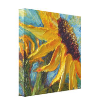 Yellow Sunflower Gallery Wrap Print Canvas Prints