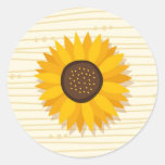 Yellow sunflower stickers