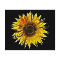 Yellow Sunflower Sun Flower Plant Personalised Flyer
