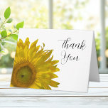 Yellow Sunflower Thank You Note Card