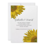 Yellow Sunflower Wedding Save the Date Annoucement invitations