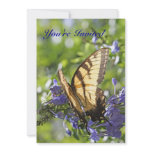 Yellow Swallowtail Butterfly Invitation