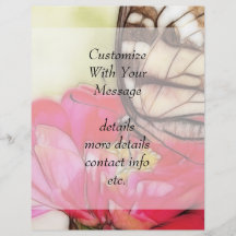 Yellow Swallowtail butterfly on a Zinnia Personalized Flyer