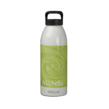 Yellow Swirls Reusable Water Bottles