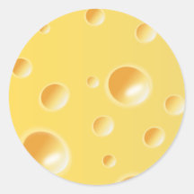 Yellow Swiss Cheese Texture Sticker
