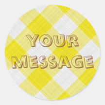 yellow table cloth sticker