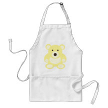 Yellow Teddy Bear Apron