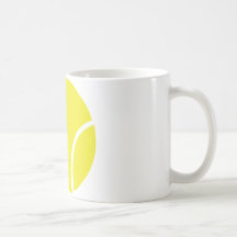 Yellow Tennis Ball Symbol Mug
