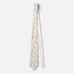 Yellow tie with a drip