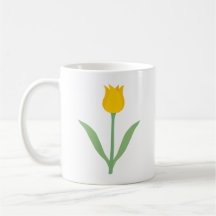 Yellow Tulip Flower. Mug