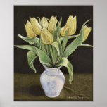 Yellow Tulips in a Vase Print