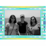 yellow turquoise frame photo sculptures
