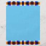 yellow turquoise pattern custom flyer